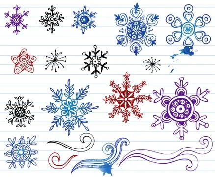 Snowflakes. Stock Illustration