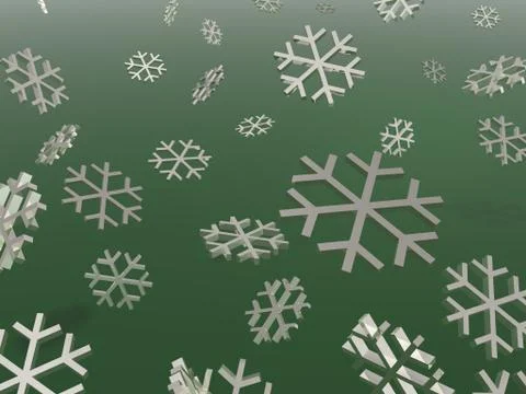 Snowflakes Stock Illustration