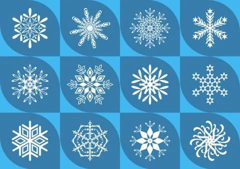Snowflakes Illustrazione stock
