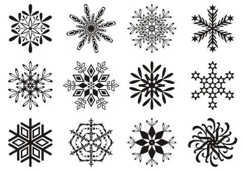 Snowflakes Stock-Illustration