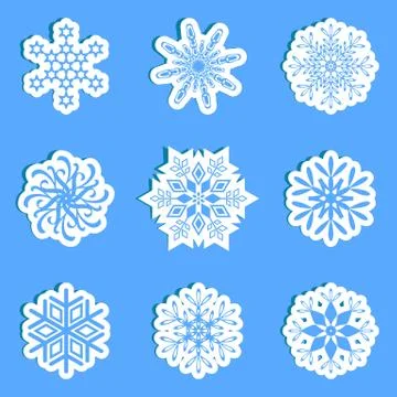 Snowflakes Stock-Illustration