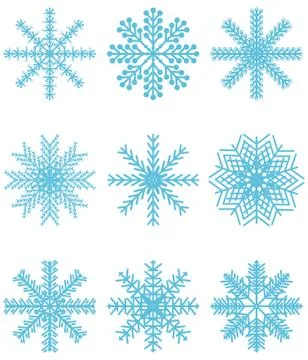 Snowflakes Stock Illustration