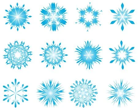 Snowflakes Stock Illustration