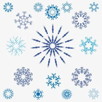 Snowflakes Stock Illustration