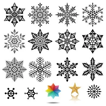 Snowflakes Stock Illustration