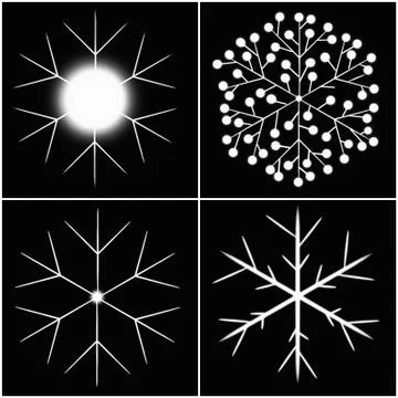 Snowflakes Stock Illustration