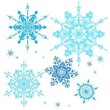 Snowflakes Illustrazione stock