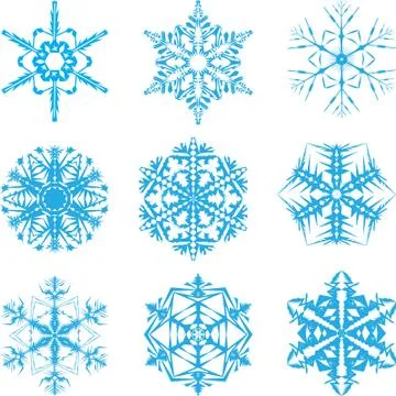 Snowflakes Stock Illustration