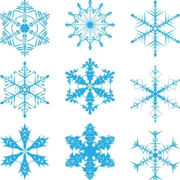 Snowflakes Stock Illustration