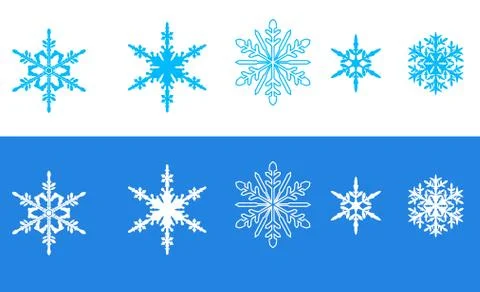 Snowflakes Stock Illustration