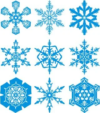 Snowflakes Stock Illustration