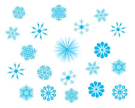 Snowflakes Stock Illustration