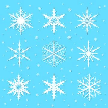 Snowflakes Stock Illustration