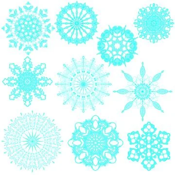 Snowflakes Stock Illustration