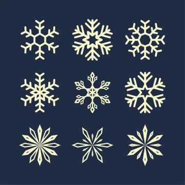 Snowflakes Stock Illustration