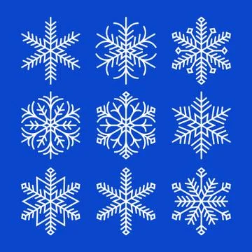 Snowflakes Stock Illustration