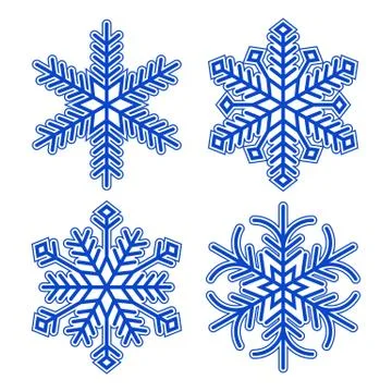 Snowflakes Stock Illustration