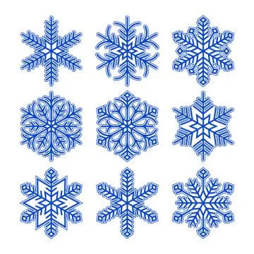 Snowflakes Stock Illustration