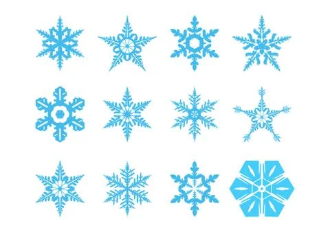 Snowflakes Stock Illustration
