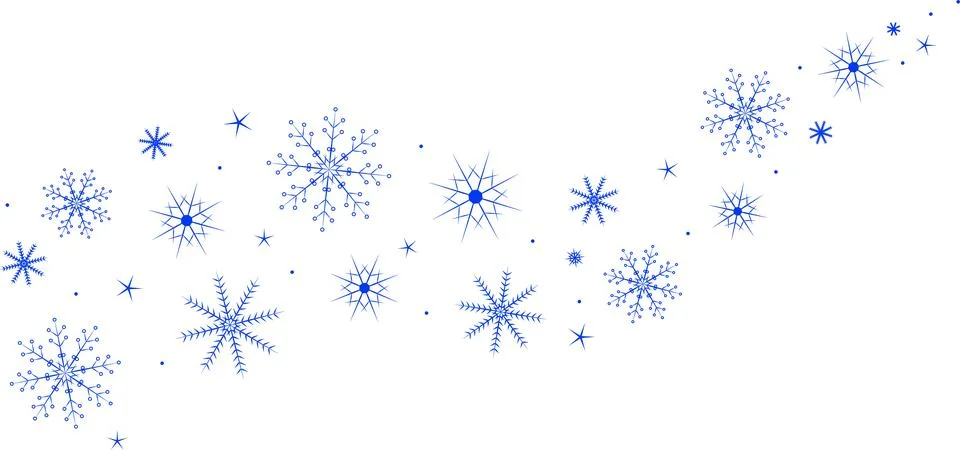 Snowflakes Ilustración de archivo