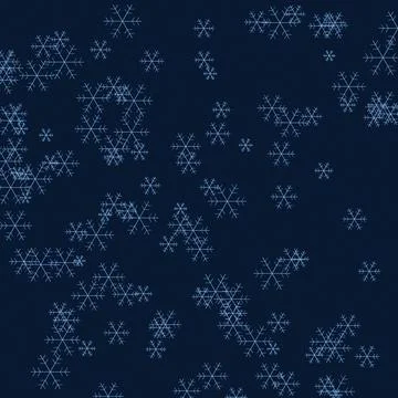 Snowflakes intricate patterns winter design seamless texture Stock Illustration