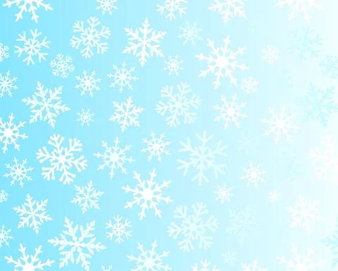 Snowflakes light blue background Illustrazione stock