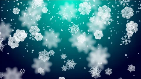 Snowflakes on lightblue background Stock Footage 55029881