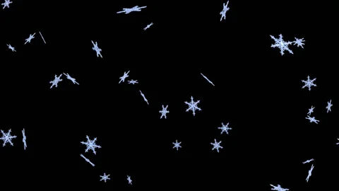 Snowflakes loop background Stock Footage 100647277