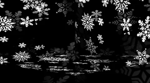 Snowflakes Motion Mapping Stock Footage 32919792