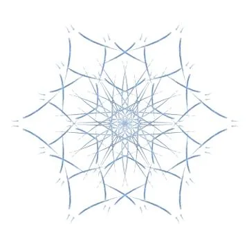 Snowflakes for the new year. Stock Illustration