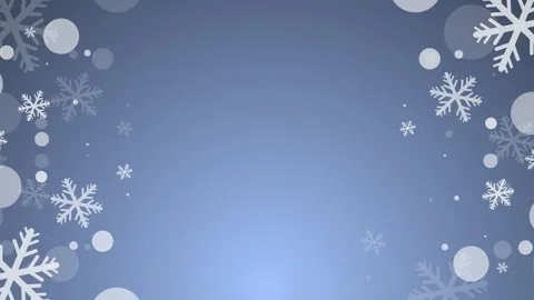 SNOWFLAKES PATTERN BLUE Stock Footage 260105186