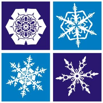 Snowflakes pattern Stock Illustration