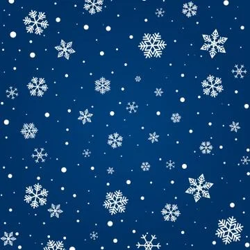 Snowflakes Pattern Stock Illustration