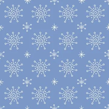 Snowflakes pattern Illustrazione stock