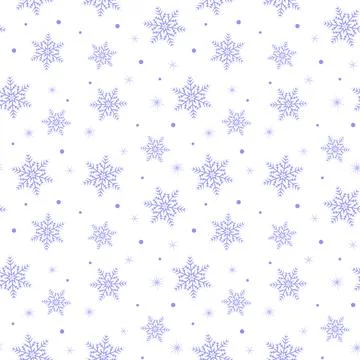 Snowflakes pattern Ilustración de archivo