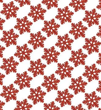 Snowflakes pattern isolate on white background. Selection focus. Stock Photos