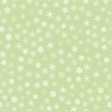 Snowflakes pattern - seamless vector background. Christmas wrapping paper orn 库存插图
