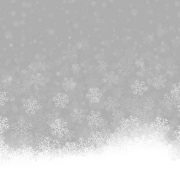 Snowflakes Pattern. Winter Christmas Decorative Texture Illustrazione stock