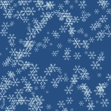 Snowflakes pattern winter design abstract background Stock Illustration