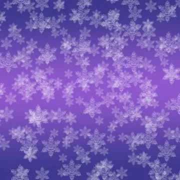 Snowflakes on a purple colored background Stock Illustration