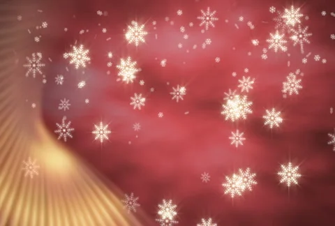 Snowflakes with Red Accent Stock Footage 906226
