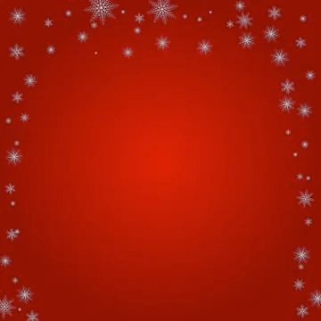Snowflakes on a red background Stock Illustration