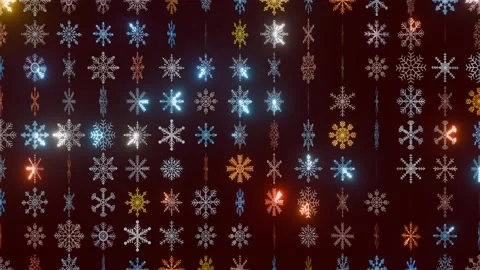 Snowflakes rotating Stock Footage 256810475