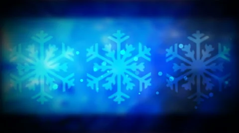 Snowflakes in  a Row Stock Footage 50666908