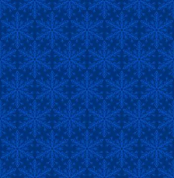 Snowflakes Seamless Background Pattern. Vector 스톡 일러스트