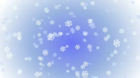Snowflakes - Seamless Loop Video stock 89009