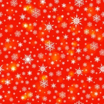 Snowflakes seamless pattern backgraound Stock Illustration