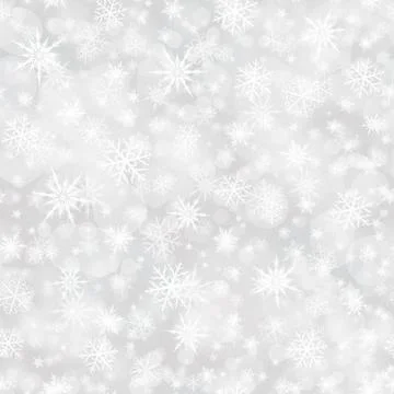 Snowflakes seamless pattern background vector Stock Illustration