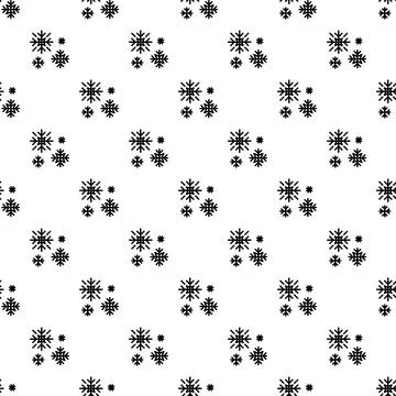 Snowflakes seamless pattern background for winter design Stock Illustration