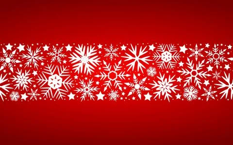 Snowflakes seamless pattern for decoration Stock Illustration